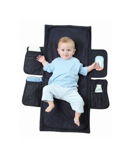 Matelas à langer de voyage - Denim