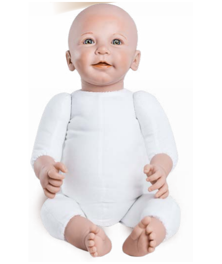 Poupée lestée de portage / massage  55cm/ 3,2kg - Lisa yeux bleus