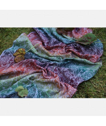 Ring Sling - Elvish Trinity Tawny Rainbow Wool