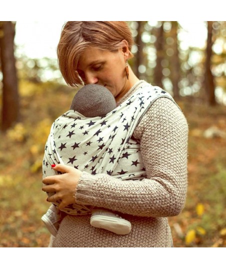 Echarpe double face jersey - Stars - Dydimos - 5m20