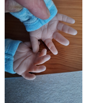 Poupée lestée de portage / massage  48cm/ 2,7kg - Andrea yeux bruns