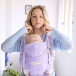 Hoodiecarrier 2 gaze de coton lilas