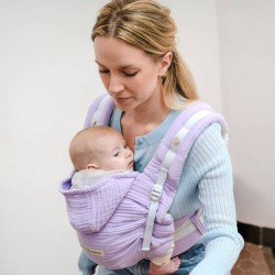 Hoodiecarrier 2 gaze de coton lilas