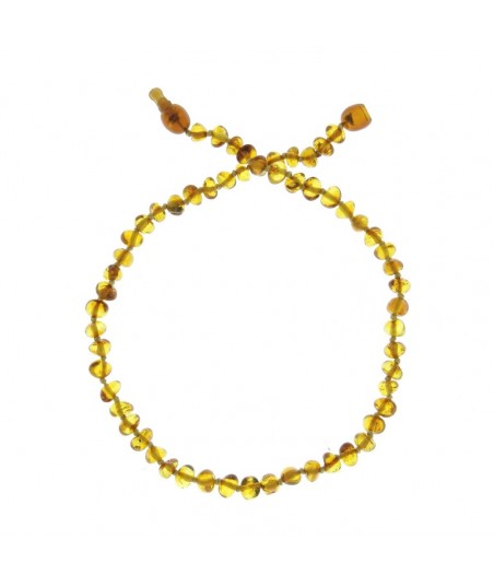 Collier d'ambre enfant - couleur miel