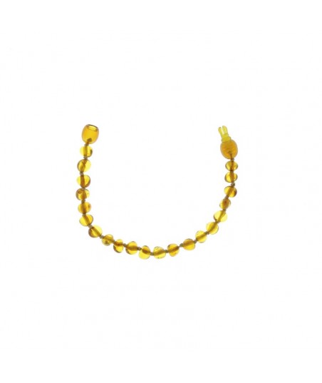 Bracelet d'ambre enfant - coloris miel